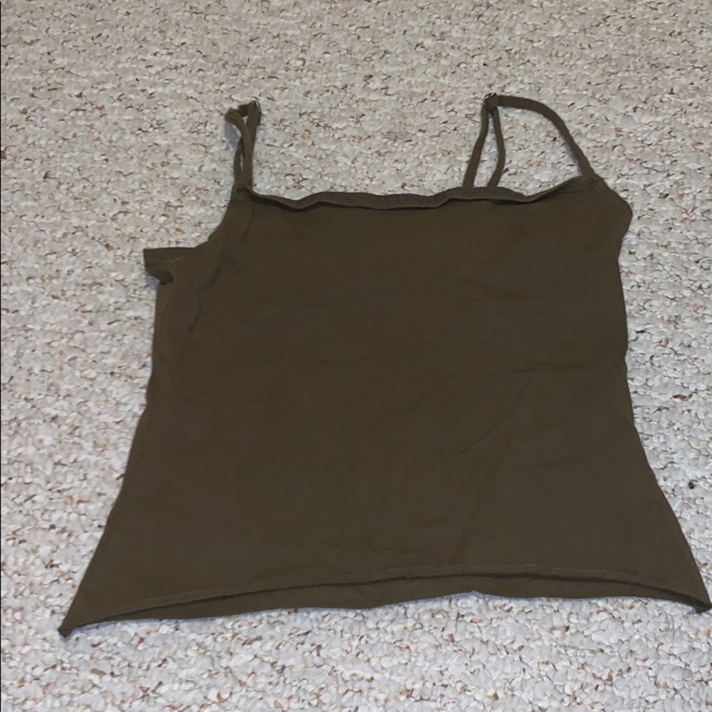 Olive green Cropped tank